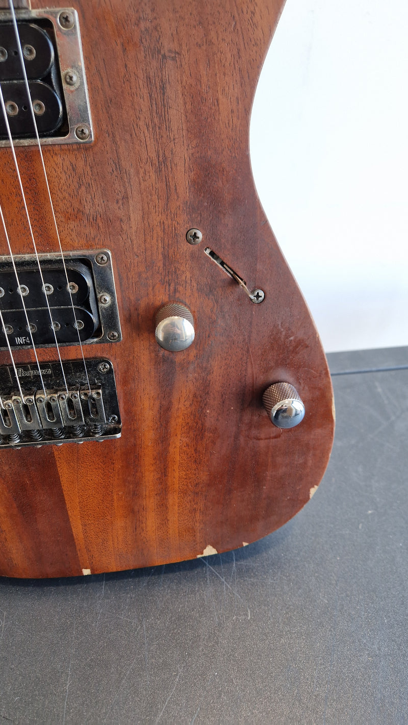 Ibanez RG-421 - Oil Mahogany - Naturally Distressed Electric Guitar - Road Worn - Good - Image 4