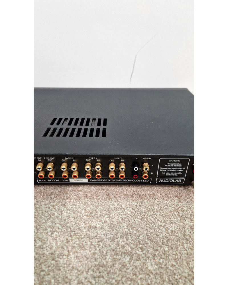 Audiolab 8000A - Hi-Fi Amplifier - Black - Fair w/ Manuals - image 4