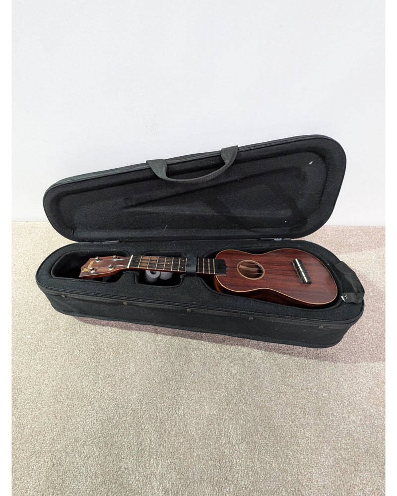 Hamano Ukulele - Ukulele - Natural Brown - Good w/ Soft Case - image 18