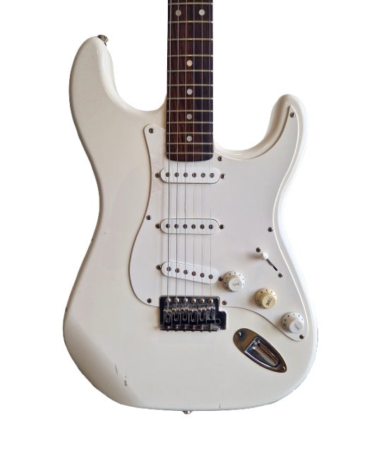 Squier Strat Chinese - Electric Guitar - White - Fair