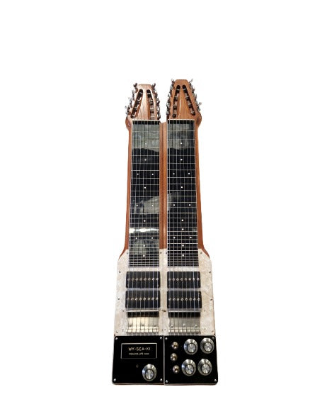 WY-SEA-KI Double Twin Neck Lap Steel Guitar 1960S - Dual Neck Design - Excellent w/ Hard Case