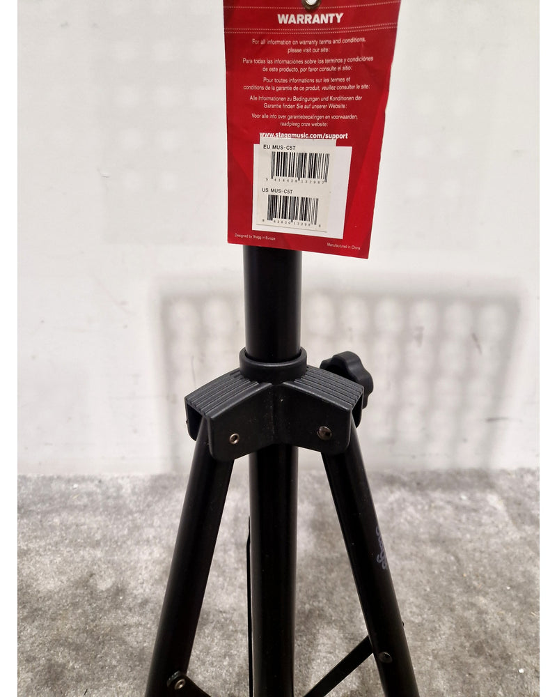 Stagg Lyrics/Music Stand Frame - Black Stand Frame - Adjustable Height - Excellent - Image 3