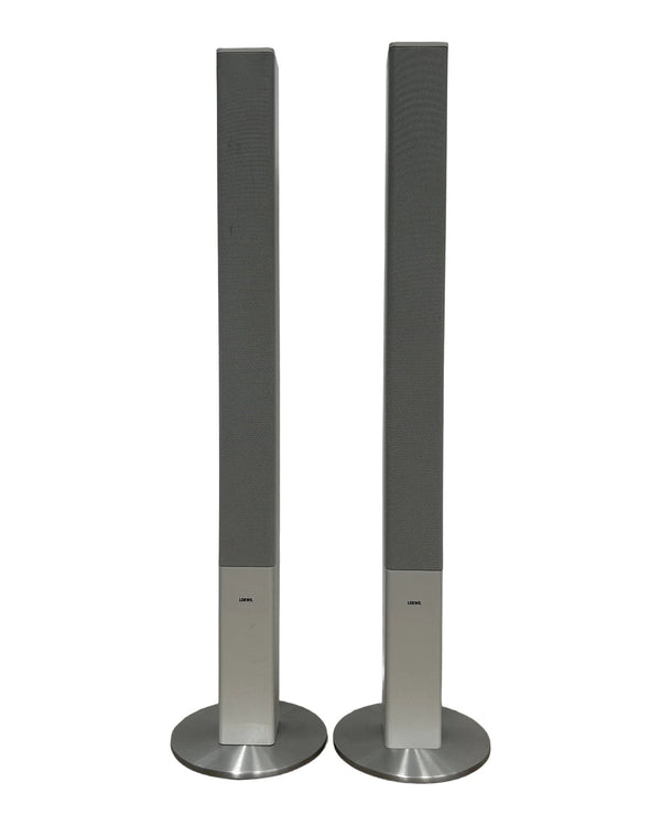 Loewe S1 Floor Standing Speaker - Pair - White - Excellent w/ stands