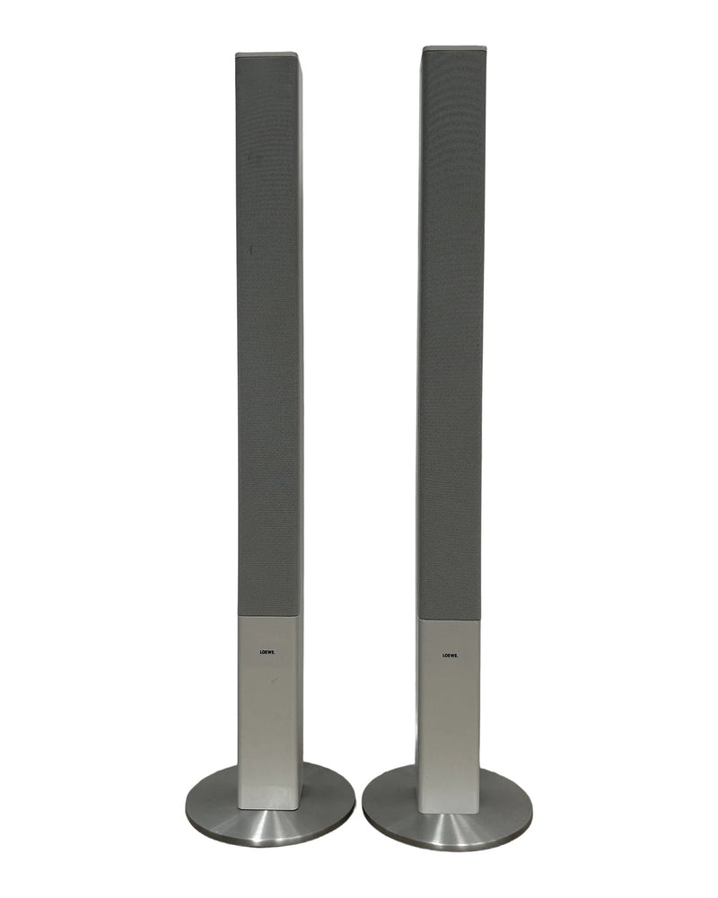 Loewe S1 Floor Standing Speaker - Pair - White - Excellent w/ stands - image 1