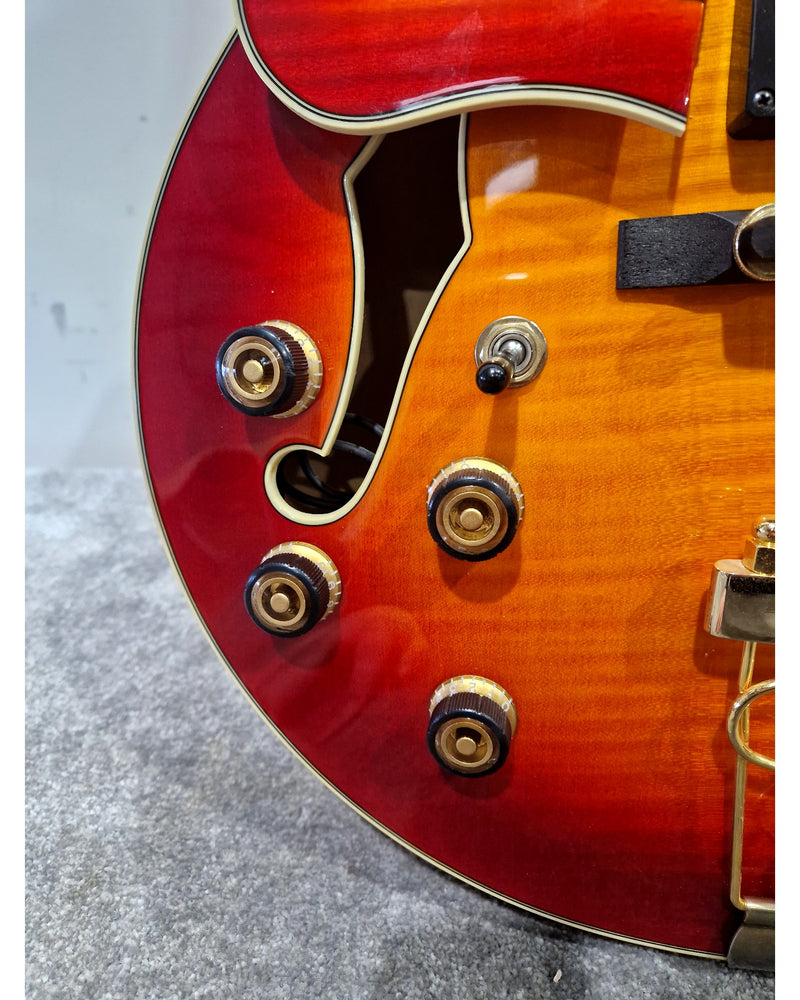 Ibanez AF155-AWB - Electric Guitar - Left-Handed - Sunburst - Excellent w/ Hard Case - Image 20