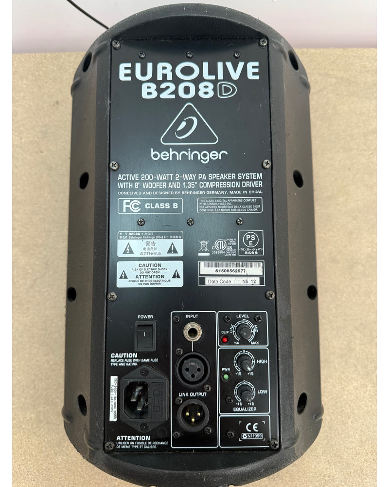 Behringer B208D - Single Pa - Good - Image 5
