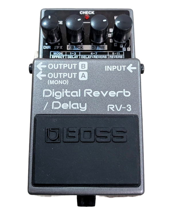 Boss RV-3 Digital Reverb/Delay - Delay & Reverb Pedals - Like New