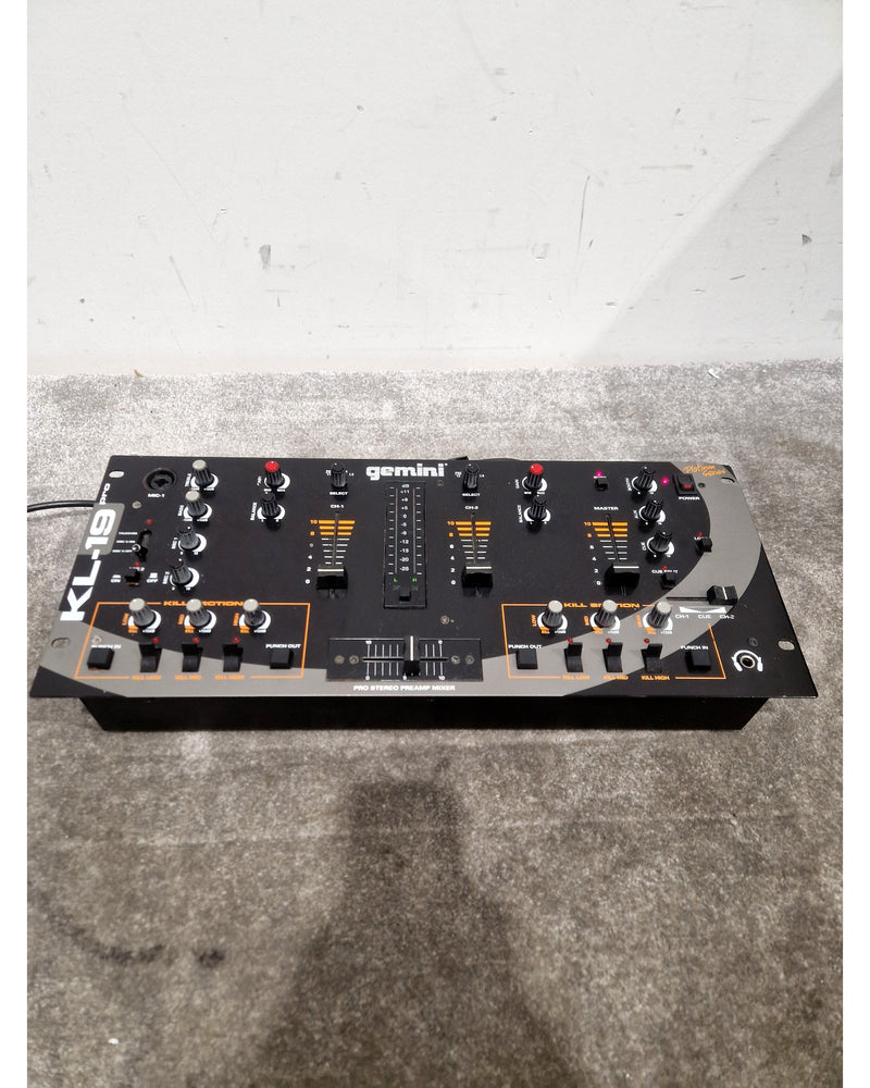 Gemini KL-19 Pro - DJ Mixer - Black DJ Mixer - 4-Channel - Good w/ Original Box - Image 3