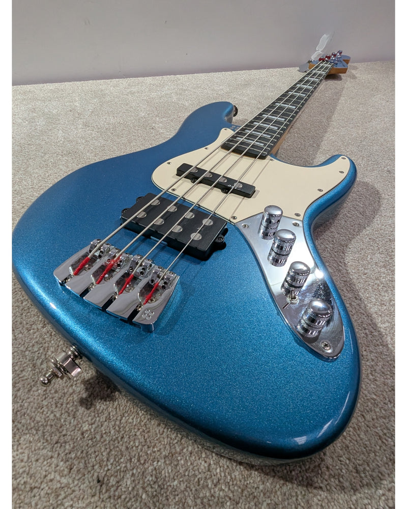 Sandberg California TM4 - Bass Guitar - Metallic Blue - Excellent w/ Soft Case - image 12
