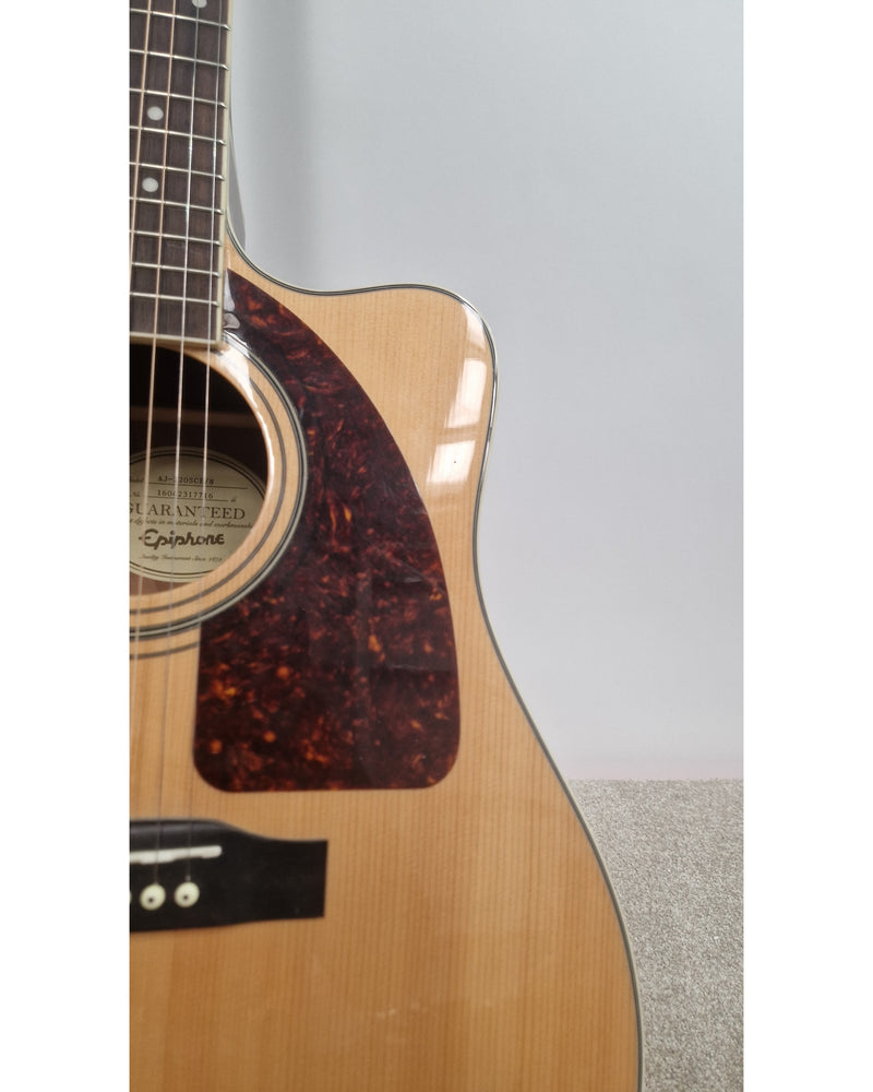 Epiphone AJ-220SCE/N - Acoustic Guitar - Natural - Good - image 7