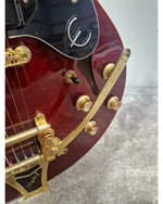 Epiphone Riviera P93 - Semi-Hollow Electric Guitar - Dark Red - Excellent w/ Hard Case - Image 24