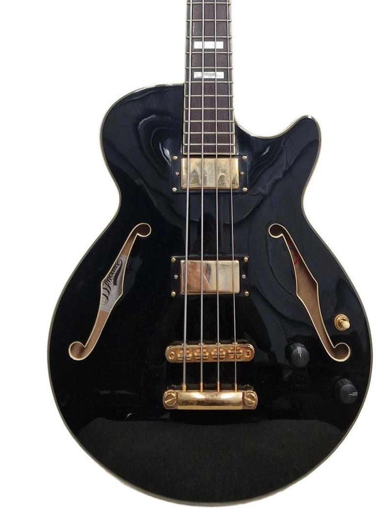 D'Angelico Excel - Bass Guitar - Black - Very Good w/ Hard Case - image 1