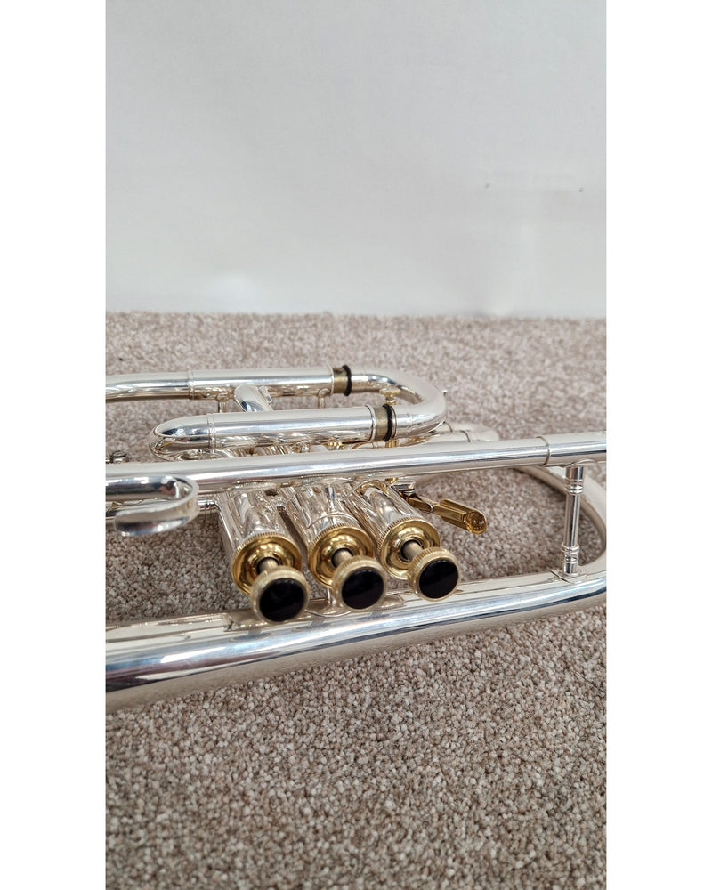 Besson Prestige BE2028 Bb Cornet – Silver Plated – Excellent w/ Hard Case - image 15