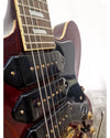 Epiphone Riviera P93 - Semi-Hollow Electric Guitar - Dark Red - Excellent w/ Hard Case - Photo 7