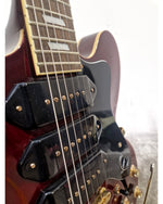 Epiphone Riviera P93 - Semi-Hollow Electric Guitar - Dark Red - Excellent w/ Hard Case - Image 7
