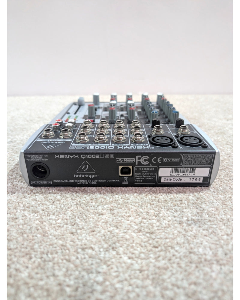 Behringer Xenyx Q1002USB - Mixer - Black/Silver - Very Good w/ Power Supply & Manuals - image 8