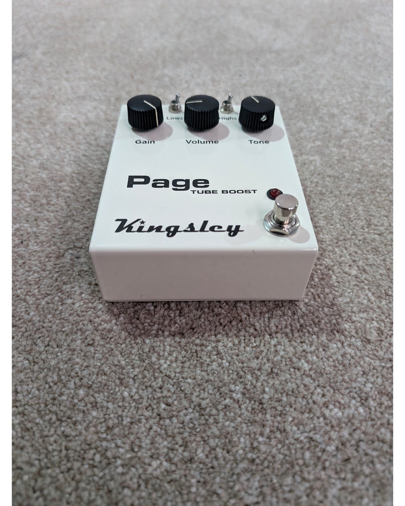 Kingsley Page Tube Boost - Overdrive & Distortion Pedals - White - Like New - image 9