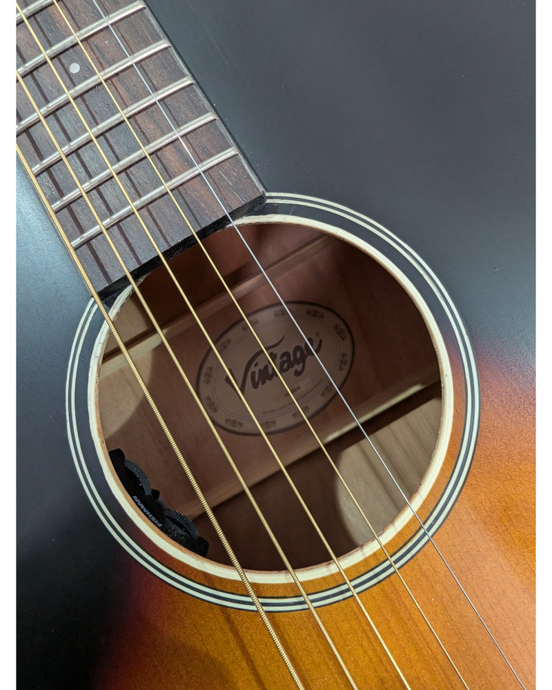 Vintage VE660VB - Acoustic Guitar - Sunburst - Fair w/ Soft Case - image 10