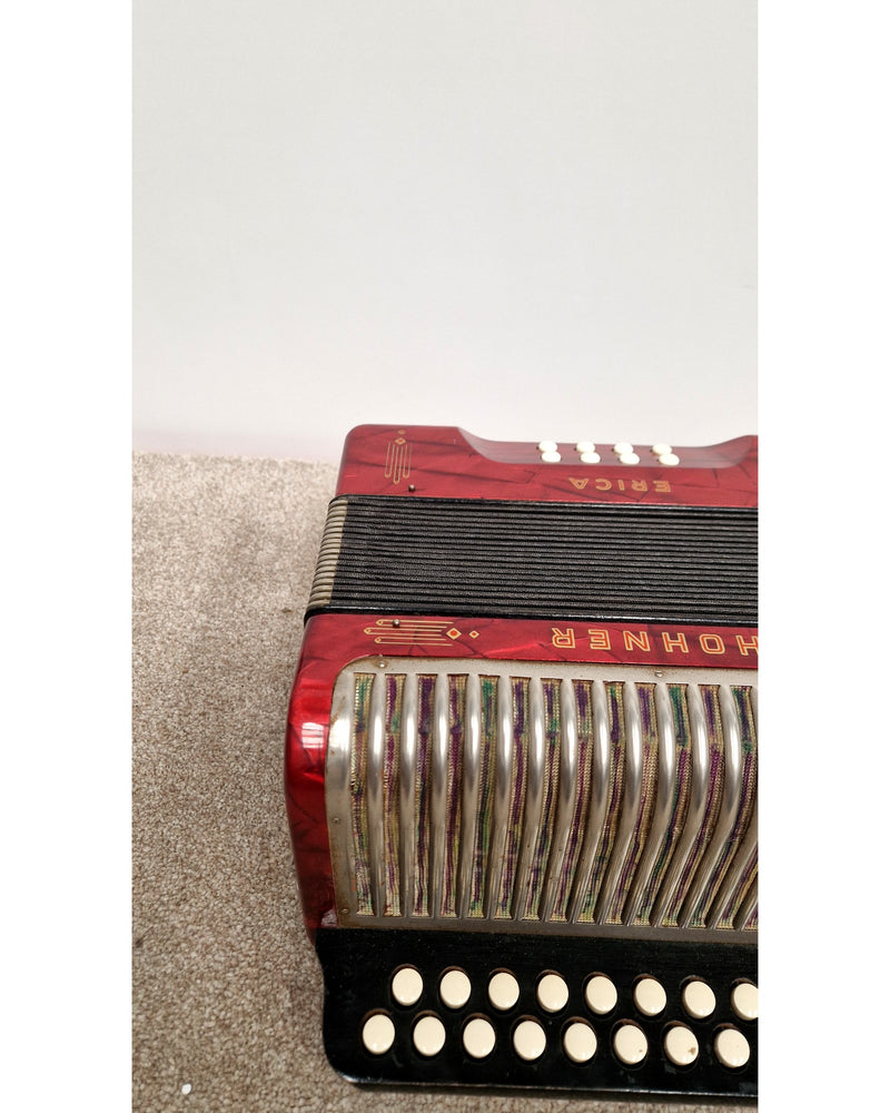 Hohner Erica - Accordion - Red - Fair - image 11