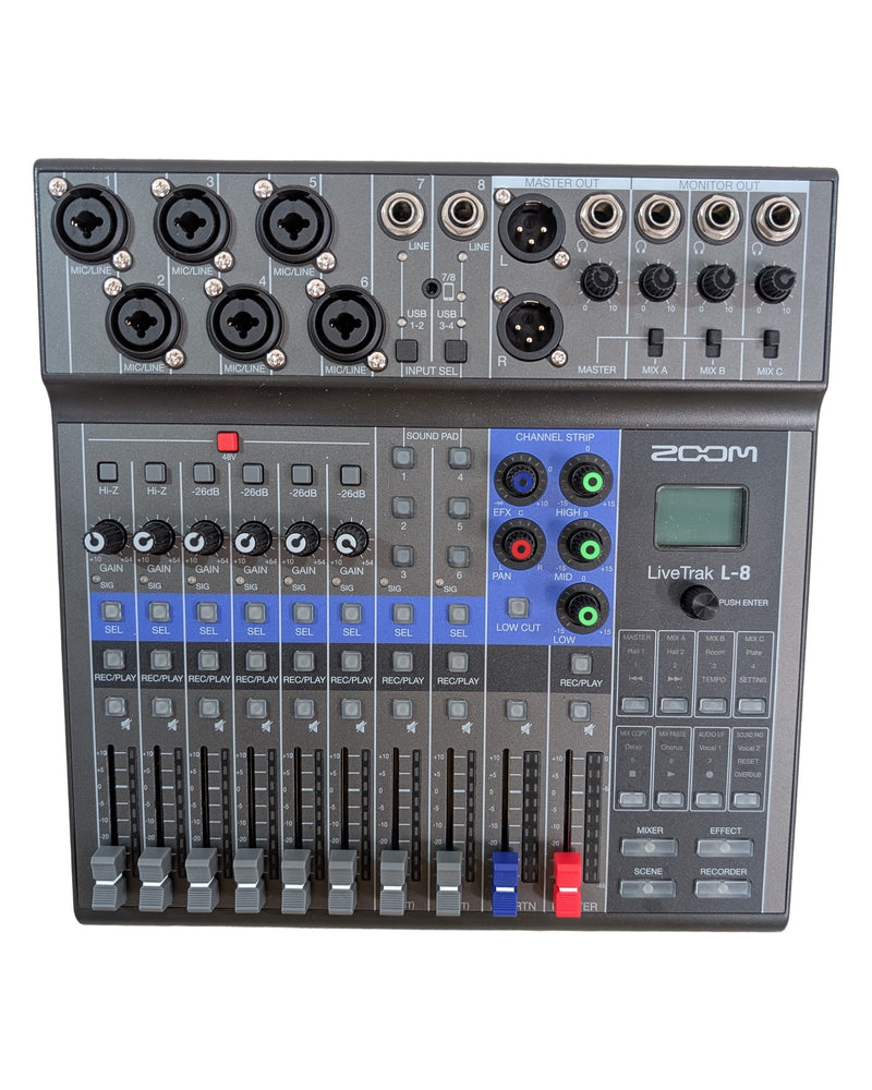 Zoom LiveTrak L-8 - Mixer - Excellent w/ Original Box, Manuals, Power Supply - image 1