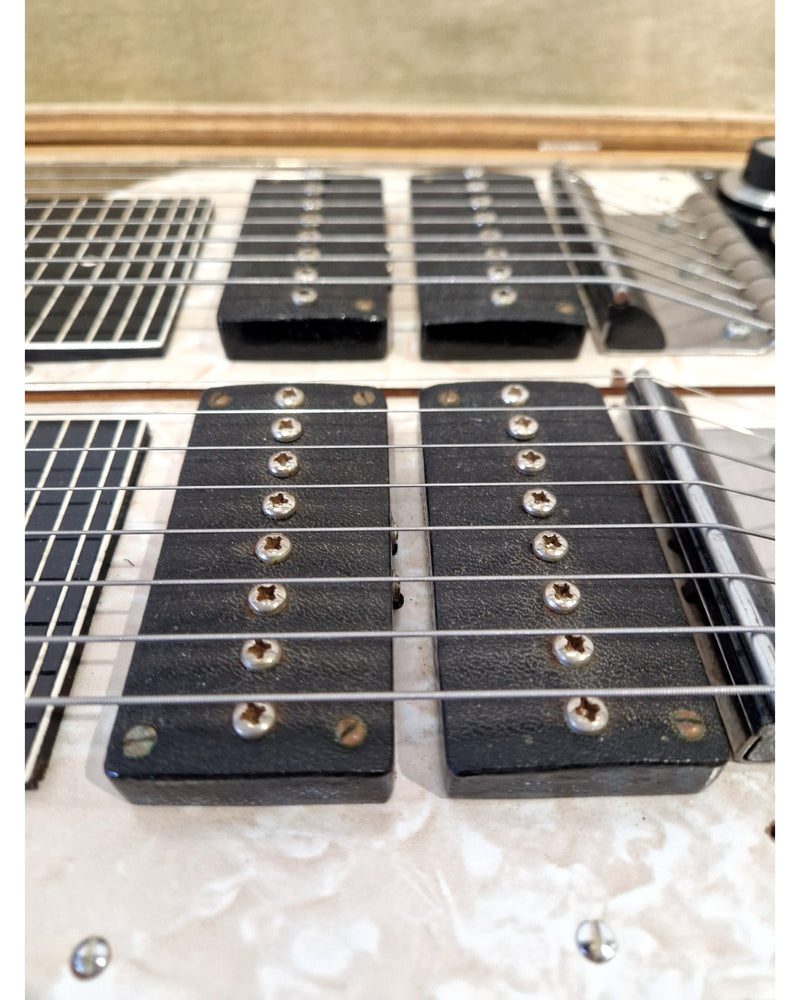 WY-SEA-KI Double Twin Neck Lap Steel Guitar 1960S - Dual Neck Design - Excellent w/ Hard Case - Image 12
