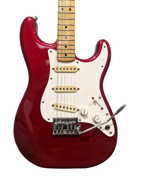 Fender 1983 Stratocaster IN Candy Red S/N: E337890 Made IN USA Electric Guitar - Stunning & Rare - Good w/ New Strings