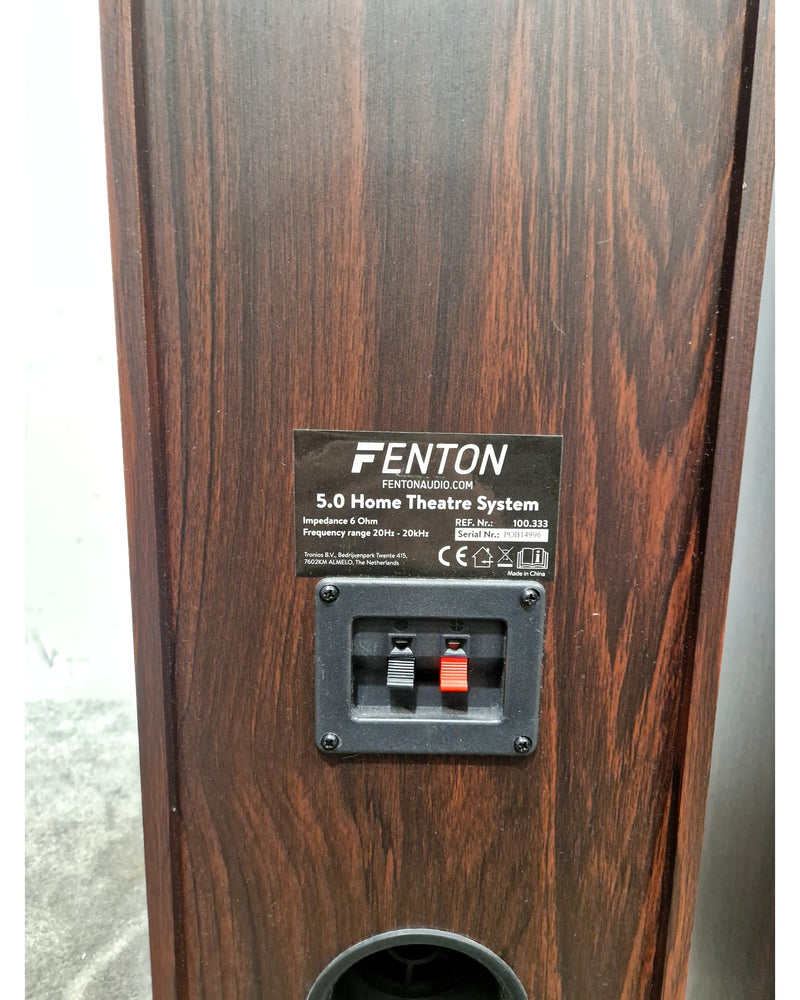 Fenton 5.0 Home Theatre System - Hi-Fi Speakers - Brown - Very Good - Image 2
