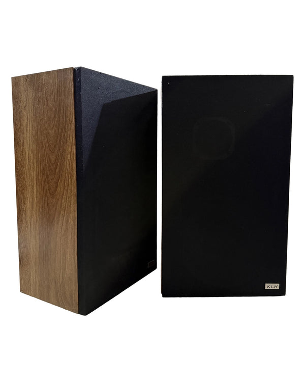 KLH Two Model 331 - Hi-Fi Speakers - Black/Wood - Good w/ Original Box & Manuals