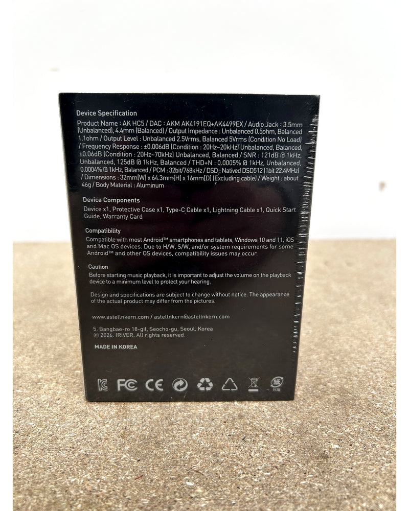 Astell & Kern HC5 - Audio Converter - Silver - Like New w/ Original Box - Image 3