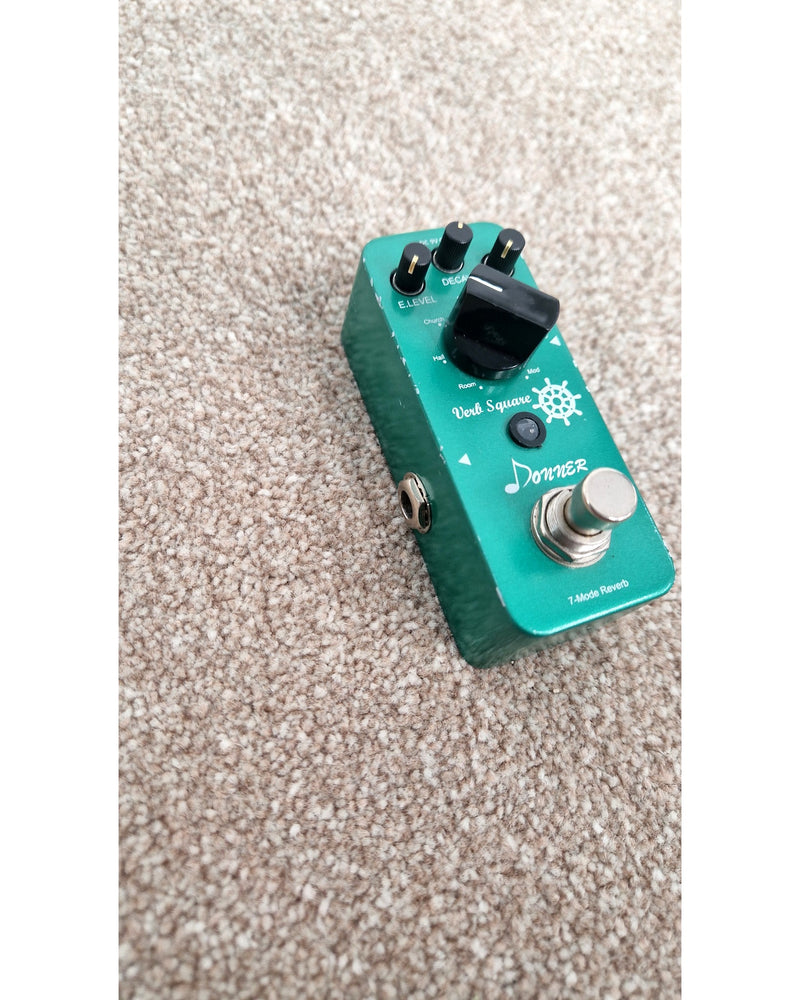 Donner Digital Reverb Guitar Effect Pedal Verb Square 7 Modes - Good - image 6