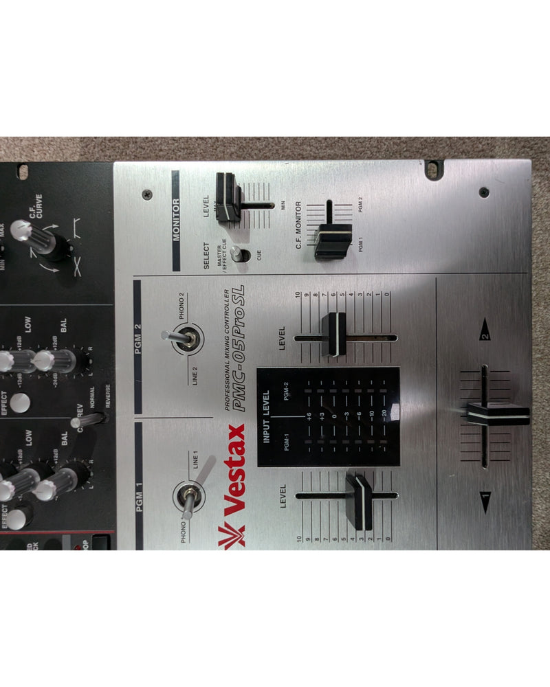 Vestax PMC-05Pro SL - DJ Equipment - Silver/Black - Very Good w/ Power Supply - image 10