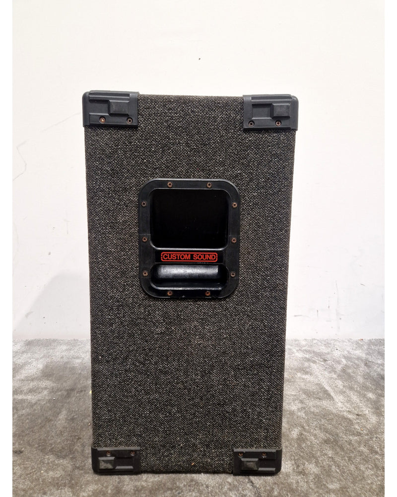 Custom Sound CS175 - PA Speakers - Pair - Black with Red Grille - Excellent - Image 3