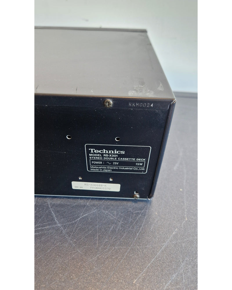 Technics RS-X301 - Cassette Deck - Black - Very Good - Image 13