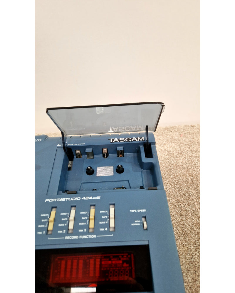 Tascam 424MkIII - Recorder - Blue - Very Good w/ Power Supply & Manuals - image 8