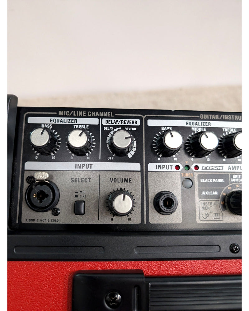 Roland Cube Street Amp - Guitar Amplifier - Red - Very Good w/ Soft Case - image 5
