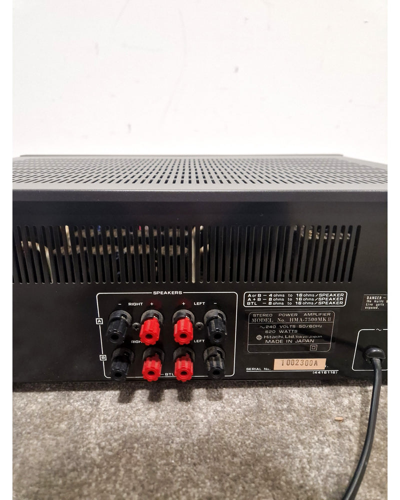 Hitachi HMA‑7500 MKII Power Amplifier - Dual Mono Design - Excellent - Image 4
