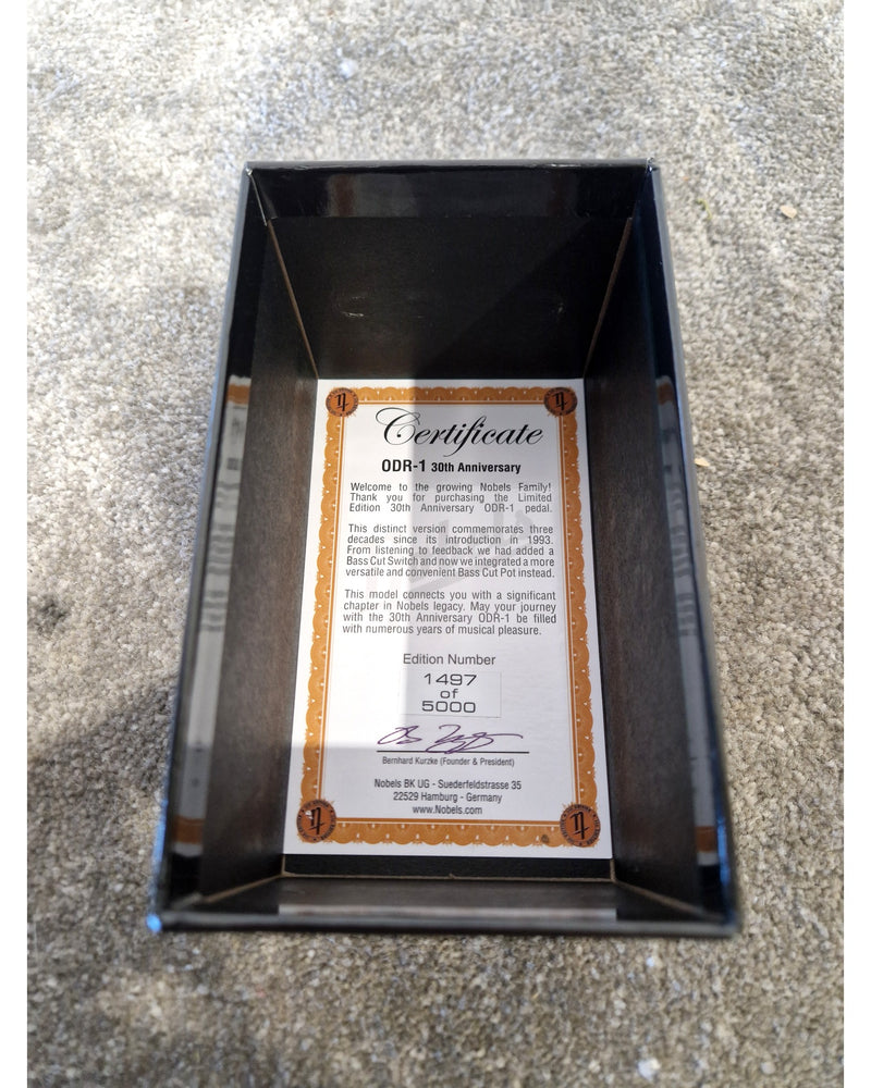 Nobels ODR-1 - Overdrive Pedal - Limited Edition 1497/5000 - Excellent w/ Original Box & Manuals - Image 5