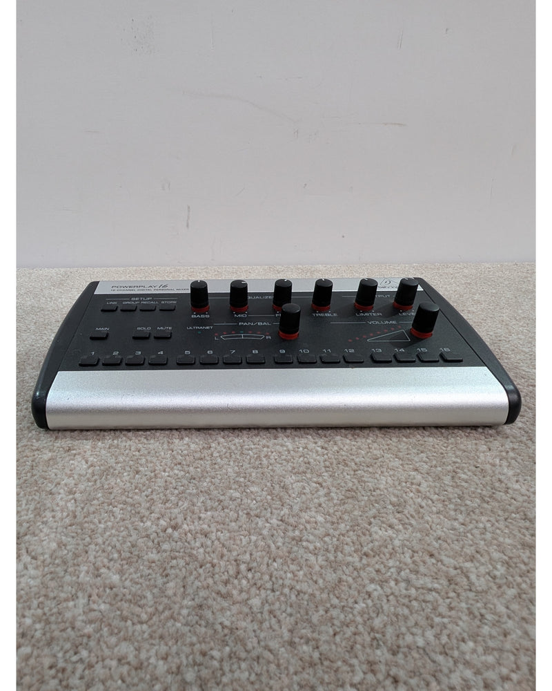 Behringer Powerplay P16-M - Mixer - Silver/Black - Good w/ Power Supply - image 4