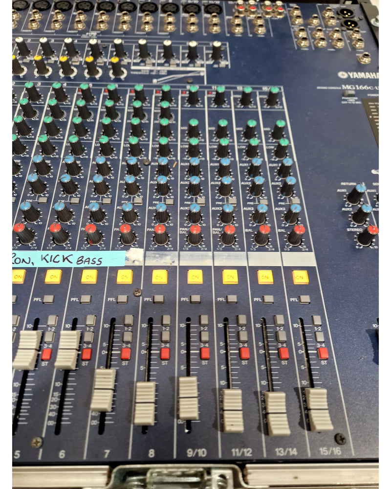 Yamaha MG166C USB - Mixer - Good w/ Power Supply & Built in flight case - Image 8