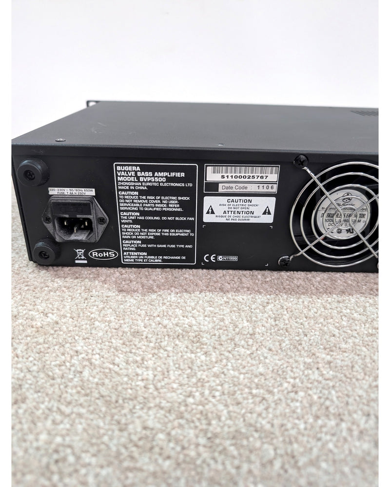 Bugera BVP5500 - Bass Amplifier - Black/Silver - Very Good w/ Original Box & Manuals - image 7