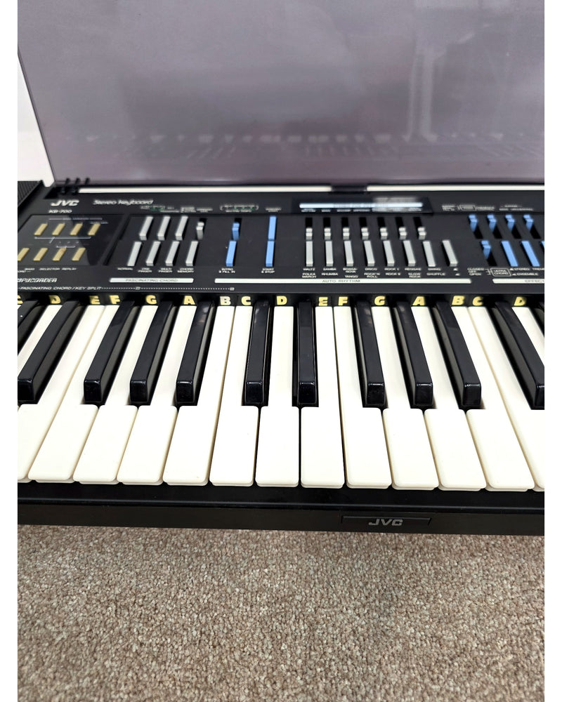 JVC KB-700B - Keyboard - Black And White - Fair w/ Power Supply & Soft Cover - image 6