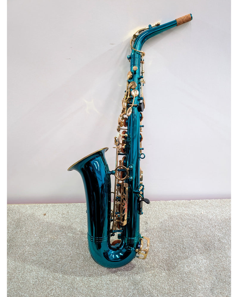 Elkhart 300 Series - Saxophone - Teal/Gold - Very Good - image 2