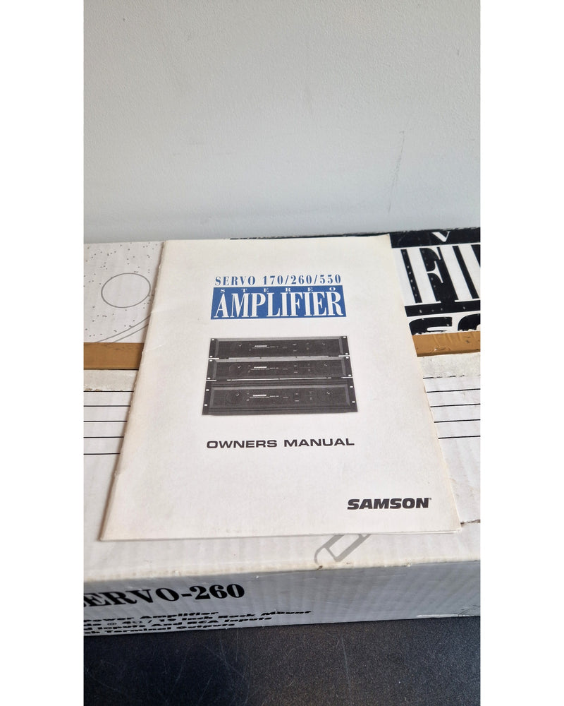 Samson Servo 260 - Power Amplifiers - Excellent w/ Manuals & Original Box - Image 12