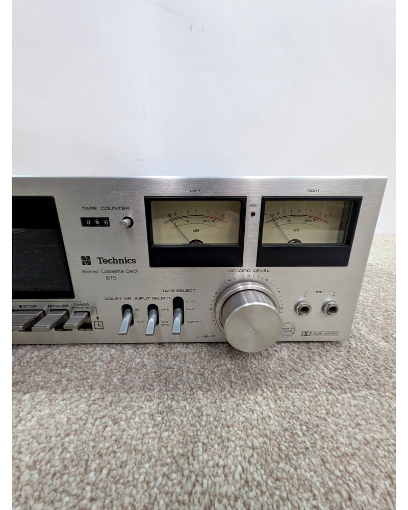 Technics RS-615US - Cassette Deck - Silver/Wood - Fair w/ Original Box & Manuals - image 6
