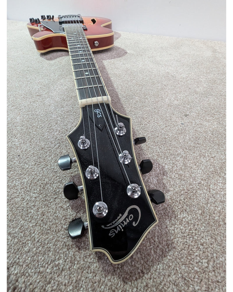 Comins GCS-1 - Electric Guitar - Cherry Sunburst - Very Good w/ Hard Case - image 11