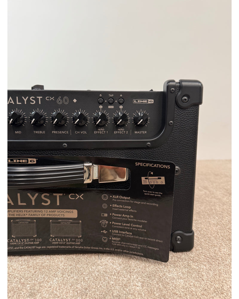 Line Catalyst 60 - Guitar Amplifier - Black - Like New w/ Original Box, Cables, Power Supply - image 8