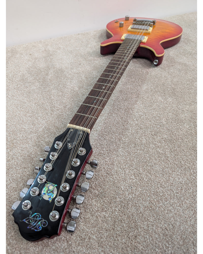 Wolf KT12 - Electric Guitar - Cherry - Very Good w/ Soft Case - image 8