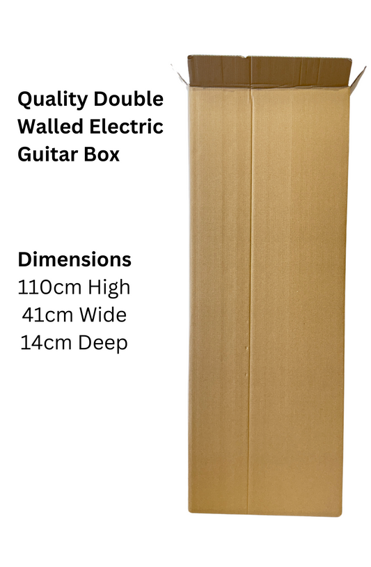 Electric Guitar Cardboard Box - Quality Double-Walled Guitar Shipping Box