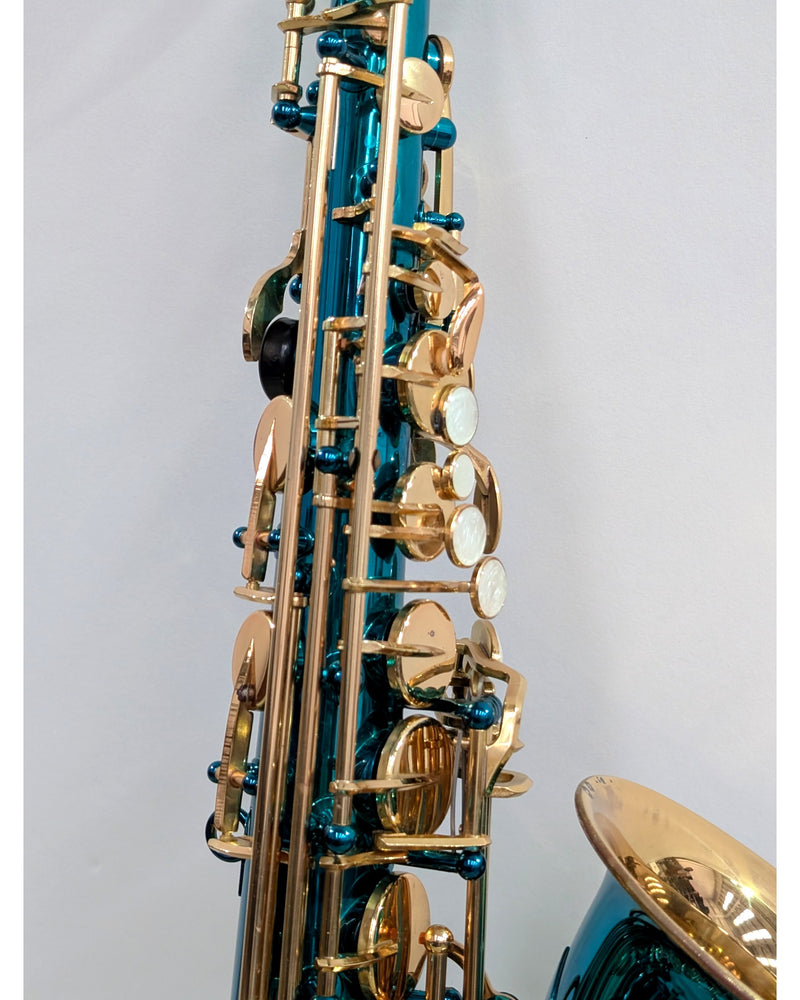 Elkhart 300 Series - Saxophone - Teal/Gold - Very Good - image 7