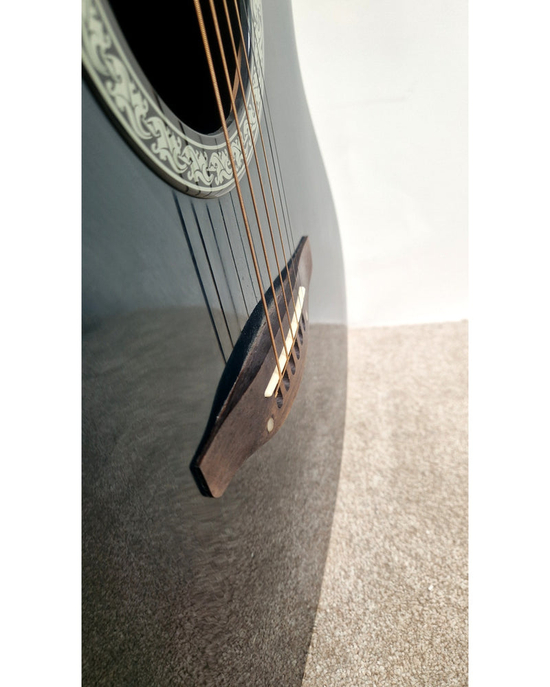 Ovation Standard Balladeer - Acoustic Guitar - Black - Excellent w/ Hard Case - image 4